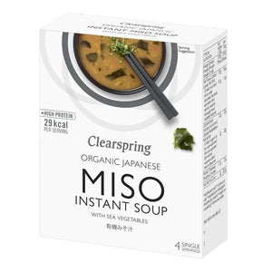 Instant Miso Suppe mit Bio Seetang 40g - ClearSpring - Crisdietética