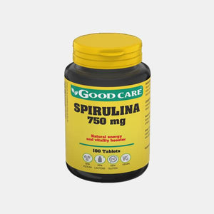 Spirulina 750mg 100 Tablets - Good Care - Crisdietética