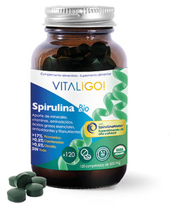 Spirulina Bio 500 mg 120 Tabletten - Herbora - Crisdietética