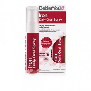 Oral Spray Iron 5mg Apple 25ml - Betteryou - Crisdietética