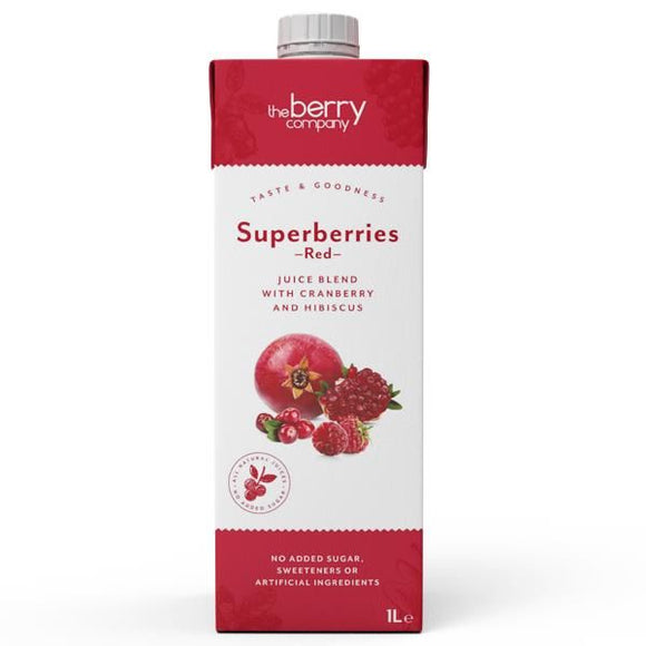 Sumo de Bagas Vermelhas Sem Açúcar 1l - The Berry Company - Crisdietética