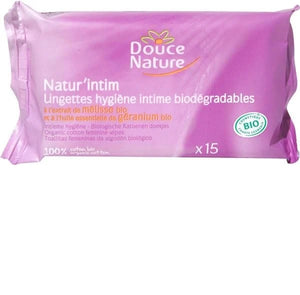 Lingettes Intimes 15 Unités - Douce Nature - Crisdietética