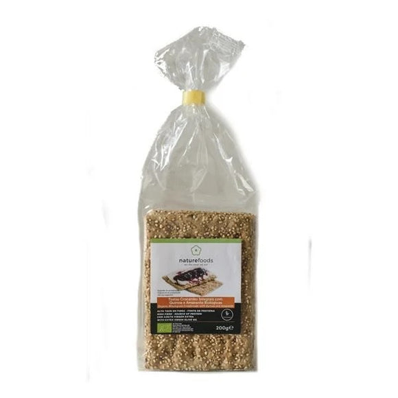 Tostas Integrais Crocantes de Quinoa Amaranto 200g - Naturefoods - Crisdietética