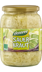 Organic Sauerkraut Jar 680g- Dennree - Crisdietética