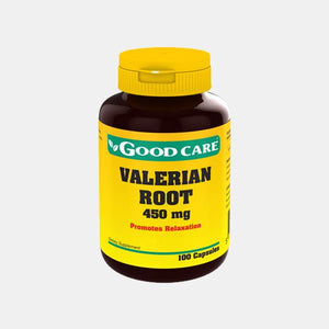 Valerian Root 450mg 100 capsules - Good Care - Crisdietética