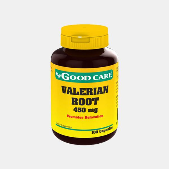 Valerian Root 450mg 100 cápsulas - Good Care - Crisdietética