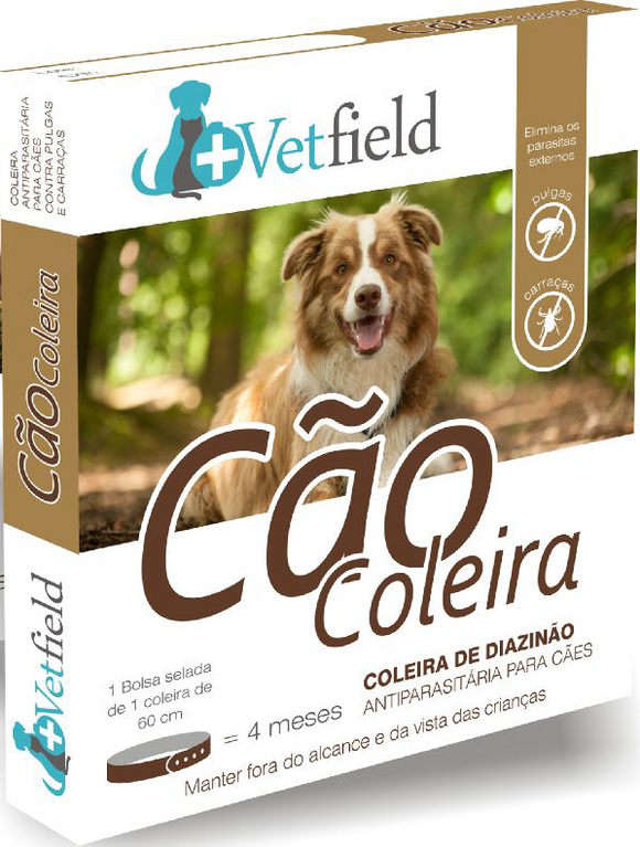 Vetfield Cão Coleira Ectoparasitária Raças Grandes 60cm - Crisdietética