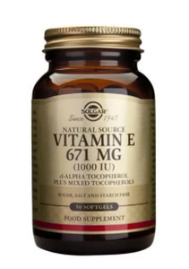 Vitamin E Gemischt 1000iu 50 Kapseln - Solgar - Chrysdietética