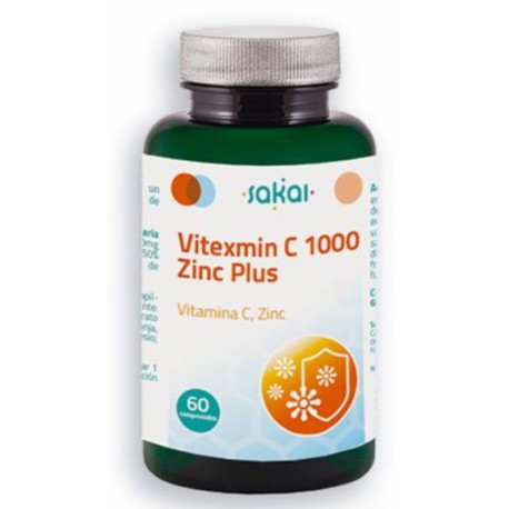Vitexmin C 1000 + Zinco Plus 60 Comprimidos - Sakai - Crisdietética