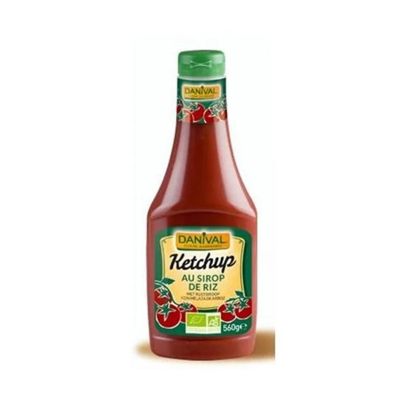 Ketchup Xarope de Arroz Biológico 560g - Danival - Crisdietética