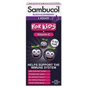 Kids Elderberry Syrup with Vitamin C 120ml - Sambucol - Crisdietética