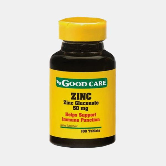 Zinc Gluconate 50Mg 100 Comprimidos - Good Care - Crisdietética