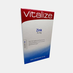 Zinc 15mg 90 Comprimidos - Vitalize - Crisdietética